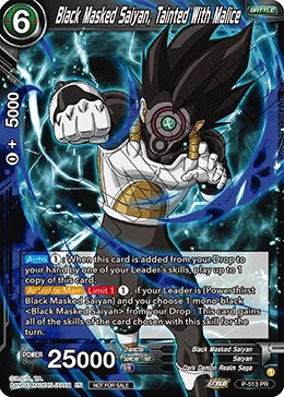 Black Masked Saiyan, Tainted With Malice P-513 card