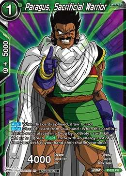 Paragus, Sacrificial Warrior P-528 card