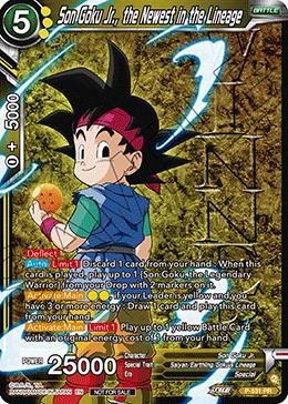 Son Goku Jr., the Newest in the Lineage P-531 Dragon Ball Masters card, Event