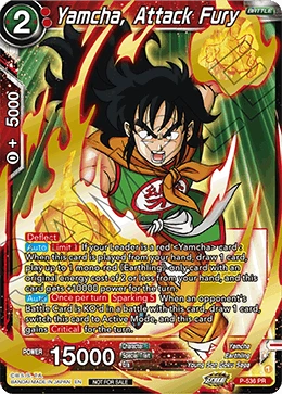 Yamcha, Attack Fury P-536 Dragon Ball Masters card