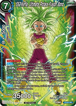 SS2 Kefla, Ultimate Potara-Fusion Bond P-537 Dragon Ball Masters card