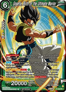 Gogeta, Birth of the Ultimate Warrior P-538 card