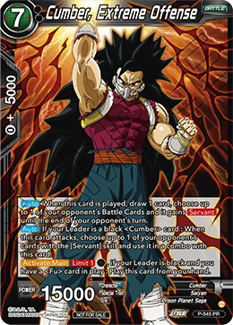 Cumber, Extreme Offense P-545 card