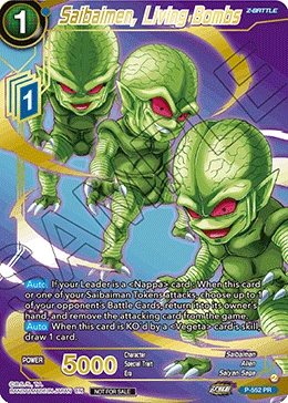 Saibaimen, Living Bombs P-552 Dragon Ball Masters card, Promo