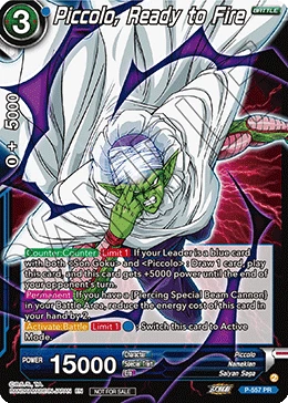 Piccolo, Ready to Fire P-557 card