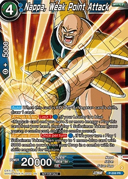 Nappa, Weak Point Attack P-559 card