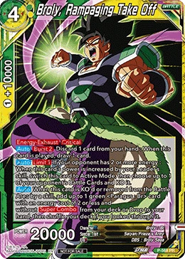 Broly, Rampaging Take Off P-569 card