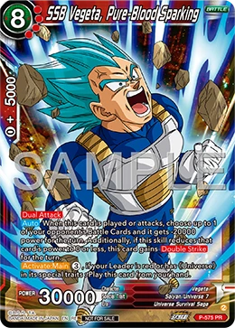 SSB Vegeta, Pure-Blood Sparking P-575_PR02 card
