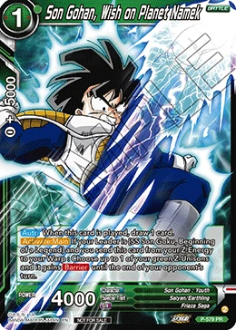 Son Gohan, Wish on Planet Namek P-579 card