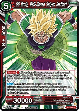 SS Broly, Well-Honed Saiyan Instinct P-594 card