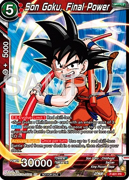 Son Goku, Final Power P-601 card