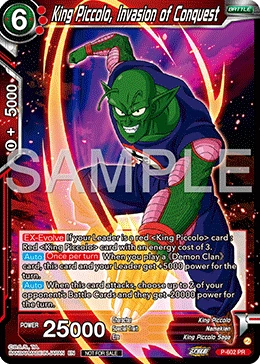 King Piccolo, Invasion of Conquest P-602 card