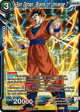 Son Gohan, Brains of Universe 7 P-608_PR02 card