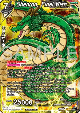 Shenron, Final Wish P-616 card
