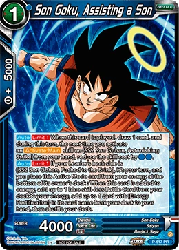 Son Goku, Assisting a Son P-617 card