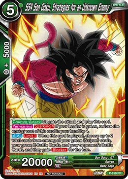 SS4 Son Goku, Strategies for an Unknown Enemy P-619_PR02 card