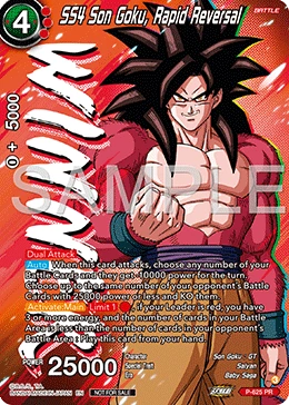 SS4 Son Goku, Rapid Reversal P-625_PR card