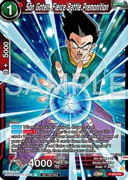 Son Goten, Fierce Battle Premonition P-626 card