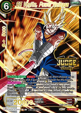 SS Vegito, Power Release P-643 Dragon Ball Masters card, Promo 2