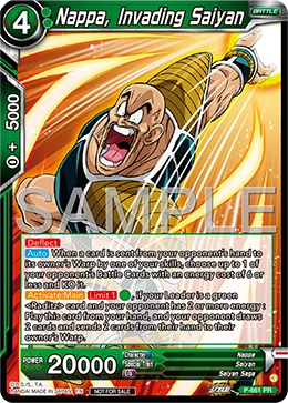 Nappa, Invading Saiyan P-661 card
