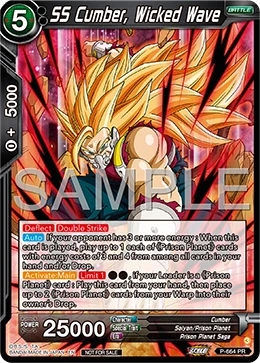 SS Cumber, Wicked Wave P-664 Dragon Ball Masters card