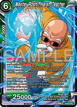 Master Roshi, Harsh Teacher P-671 Dragon Ball Masters card