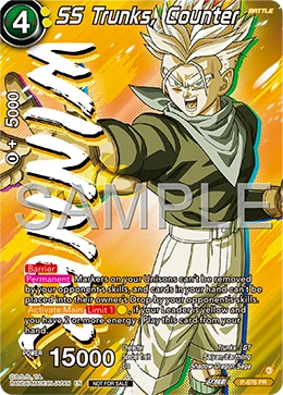 SS Trunks, Counter P-676 Dragon Ball Masters card, Winner