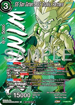SS Son Goten & SS Trunks, Partners P-683_PR card