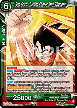 Son Goku, Turning Cheers Into Strength P-690 card