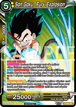 Son Goku, Fury Explosion P-692 Dragon Ball Masters card