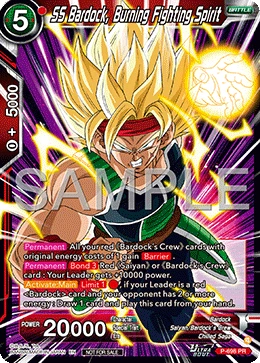 SS Bardock, Burning Fighting Spirit P-698 Dragon Ball Masters card