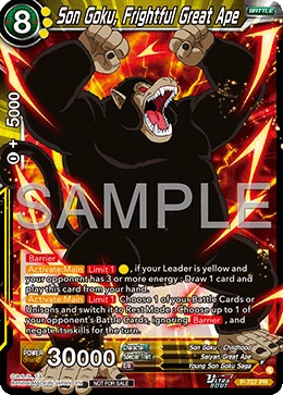 Son Goku, Frightful Great Ape P-707 card