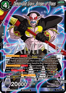 Demon God Gravy, Bringer of Chaos P-710 Dragon Ball Masters card
