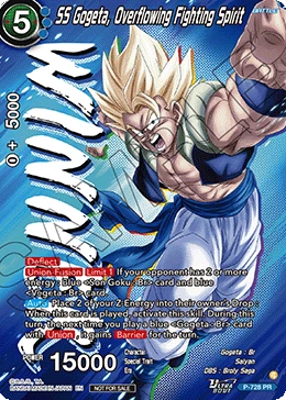 SS Gogeta, Overflowing Fighting Spirit P-728 Dragon Ball Masters card, Event