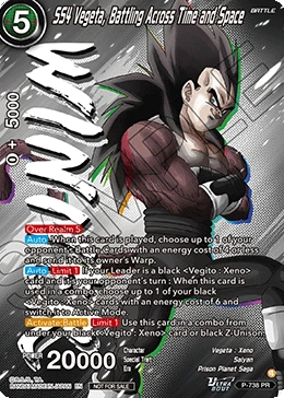 SS4 Vegeta, Battling Across Time and Space P-738_PR card