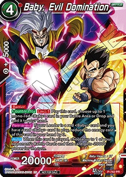 Baby, Evil Domination P-742 Dragon Ball Masters card