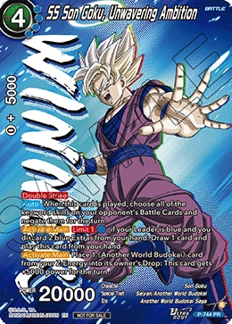 SS Son Goku, Unwavering Ambition P-744 Dragon Ball Masters card, Event