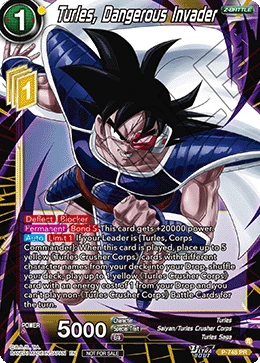 Turles, Dangerous Invader P-748 Dragon Ball Masters card