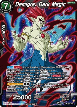 Demigra, Dark Magic P-750 Dragon Ball Masters card