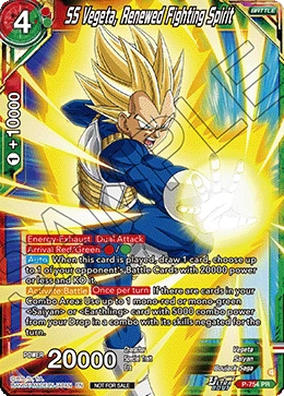 SS Vegeta, Renewed Fighting Spirit P-754 Dragon Ball Masters card