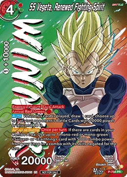 SS Vegeta, Renewed Fighting Spirit P-754_PR card