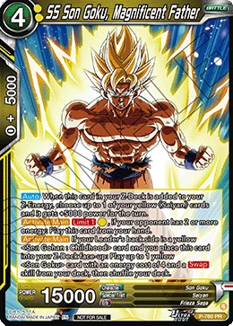 SS Son Goku, Magnificent Father P-760 Dragon Ball Masters card