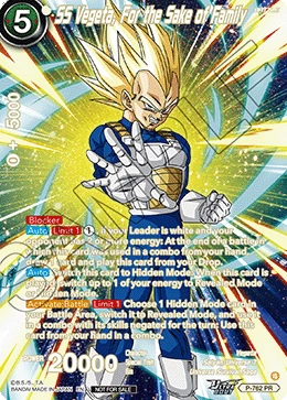 SS Vegeta, For the Sake of Family P-762_PR card