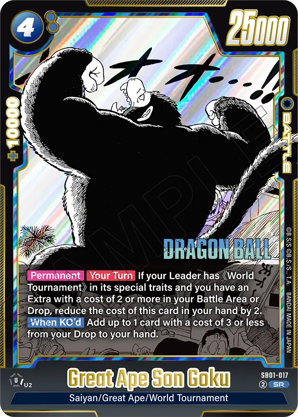 Great Ape Son Goku SB01-017 card
