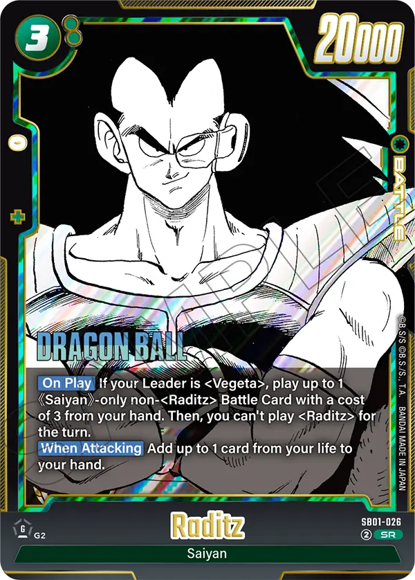 Raditz SB01-026 card