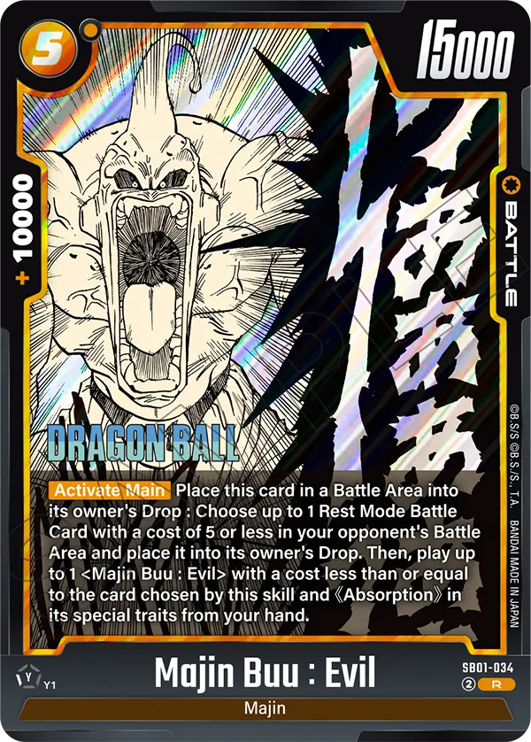 Majin Buu : Evil SB01-034 card