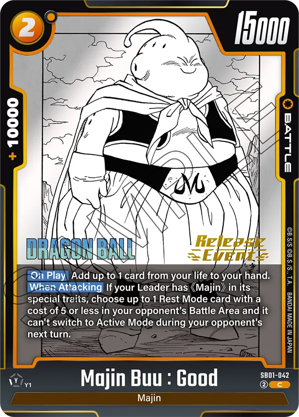 Majin Buu : Good SB01-042-p1 card