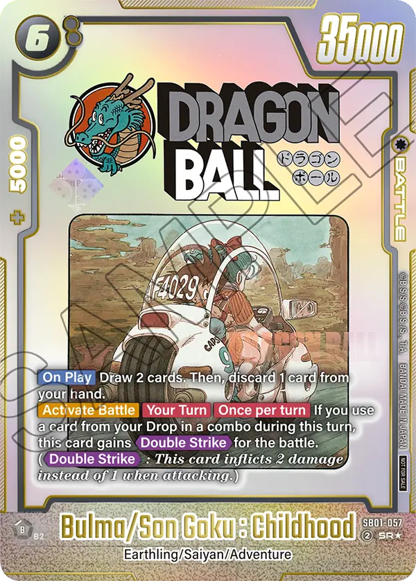 Bulma/Son Goku : Childhood SB01-057-p2 card