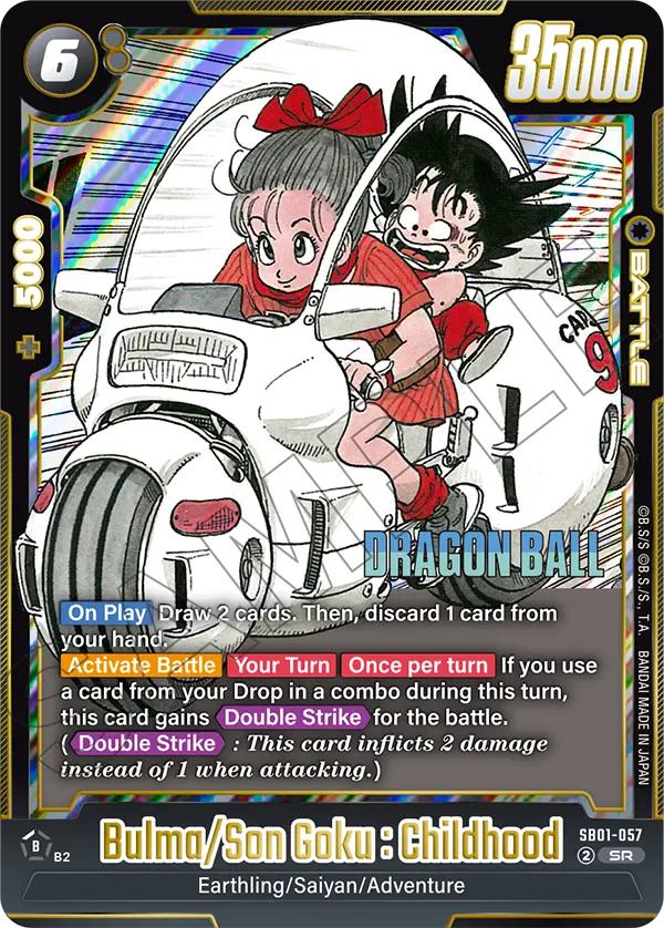 Bulma/Son Goku : Childhood SB01-057 card