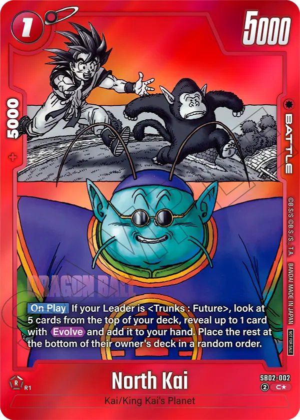 North Kai SB02-002 Dragon Ball Fusion World card, Promo